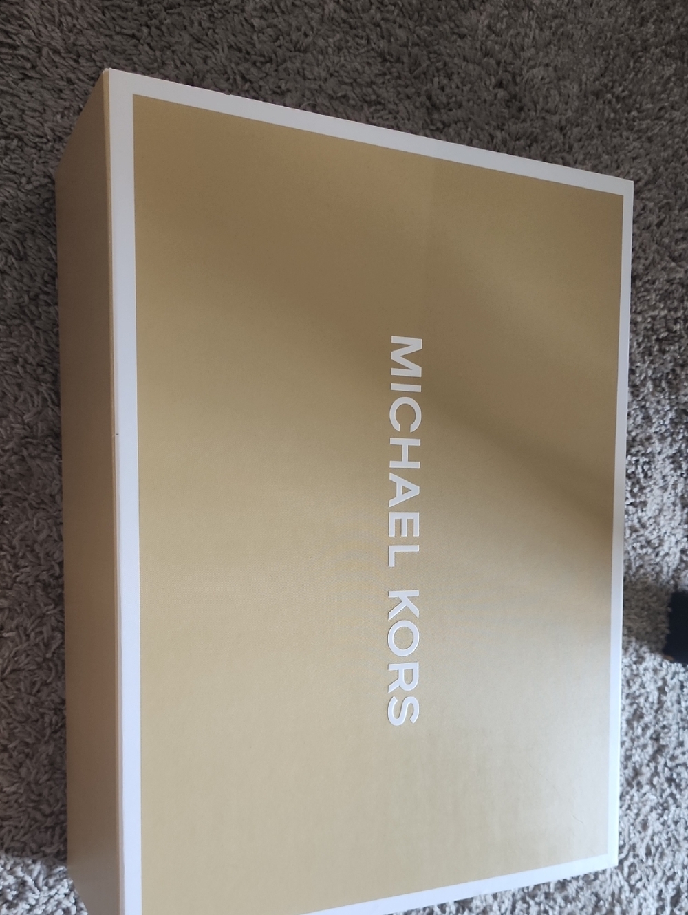 Michael Kors Gold and White Branded Gift Box